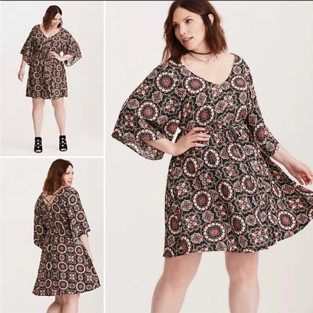 EUC Torrid Boho Medallion dress